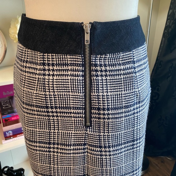 Bcbgeneration - Jean and tweed high waisted skirt - Picture 4 of 7